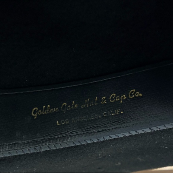 Vintage Golden Gate Hat & Cap Co. Cowboy Hat 100% Wool - Picture 4 of 5
